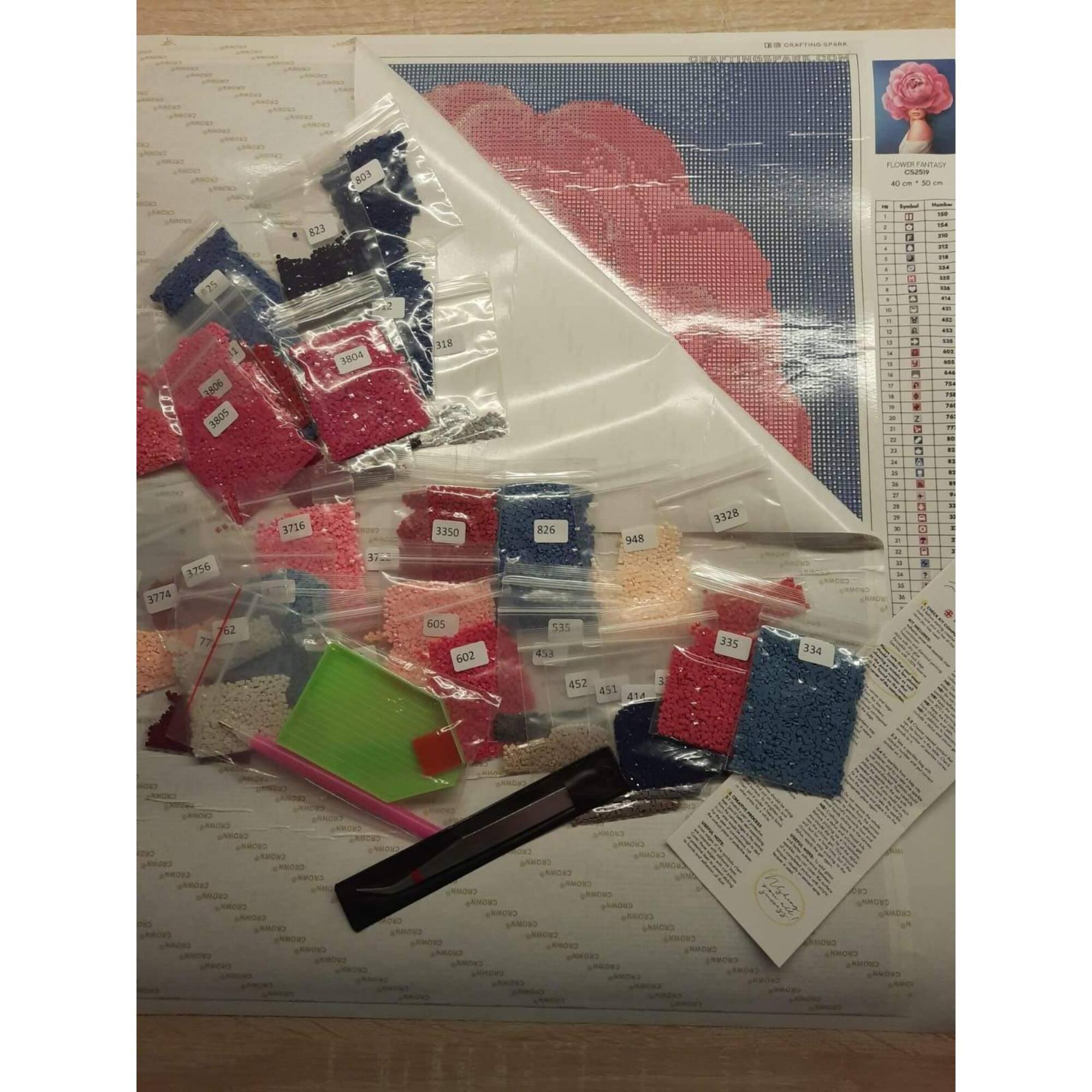 Crafting Spark Flower Tenderness Diamond Painting Kit